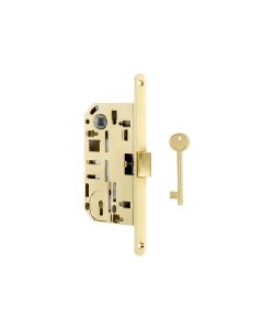 Serratura Patent Bordo Tondo Ottonata Mm.50 Scrocco Centrale