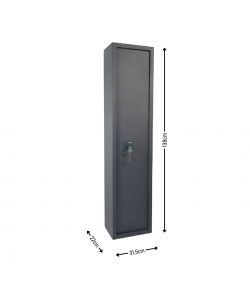 Sacar Armadio Portafucili - Grigio Antracite - 1380x315x220 mm