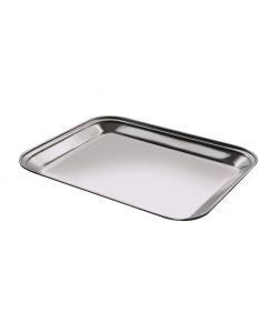 Salvinelli Vassoio in Acciaio - Rettangolare - 40x30 cm