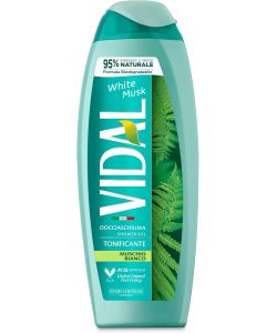 VIDAL Docciaschiuma Muschio Bianco 250ml - Formula Tonificante Vegana