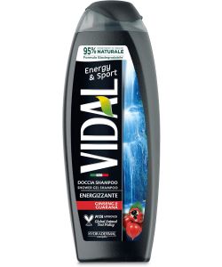 Vidal Docciaschiuma Energy & Sport 250ml, Ginseng e Guaranà, Idratante