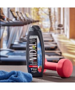 Vidal Docciaschiuma Energy & Sport 250ml, Ginseng e Guaranà, Idratante