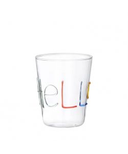 Bicchiere borosilicato decoro