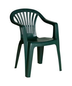 Progarden Sedia da Giardino in Resina - Verde - 56x54x80 cm