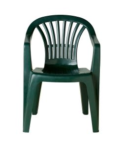 Progarden Sedia da Giardino in Resina - Verde - 56x54x80 cm