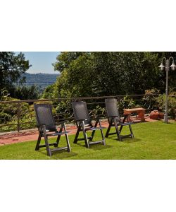 Ipae Progarden Poltrona da Giardino Gold - Antracite - 59x67x106 cm