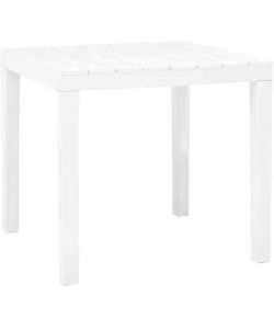 Ipae Progarden Tavolo Componibile Bali - Effetto Legno Bianco - 78x78 cm