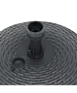 Ipae Progarden Base per Ombrellone Rattan - Antracite - 45cm