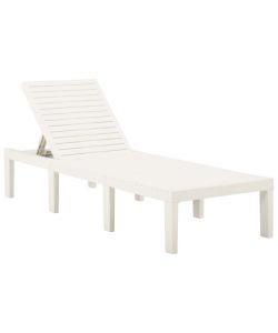 Ipae Progarden Lettino Haiti - Bianco - 195x32x78 cm
