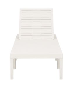 Ipae Progarden Lettino Haiti - Bianco - 195x32x78 cm