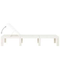 Ipae Progarden Lettino Haiti - Bianco - 195x32x78 cm