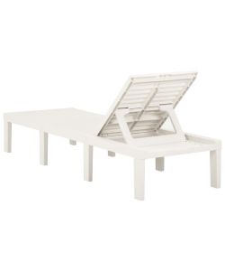 Ipae Progarden Lettino Haiti - Bianco - 195x32x78 cm