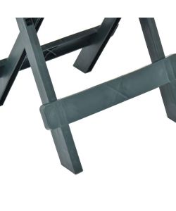 Progarden Tavolo Quadrato Adige Pieghevole Verde - 44x44x50 h cm