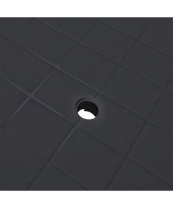 Ipae Progarden Tavolo da Giardino Antracite 126x76x72 cm Resistente e Leggero