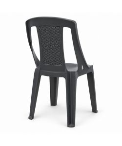 Ipae Progarden Sedia Resina Impilabile Procida - Antracite - 46x53x86 cm
