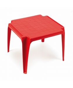 Progarden Tavolo Resina Baby Rettangolare Rosso 55x50x44 h cm