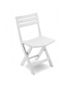Ipae Progarden Sedia Pieghevole Birki - Bianca - 41x46x78 cm
