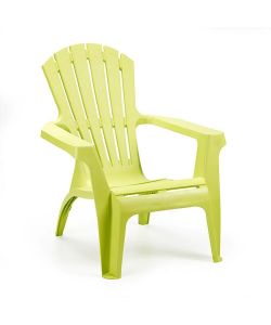 Ipae Progarden Poltrona Dolomiti - Monoblocco Impilabile - Colori Fucsia, Verde Lime, Verde, Azzurra, Antracite, Bianco - Misure 86x75 cm - Materiale Poliestere