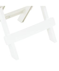 Ipae Progarden Adige Tavolino da Giardino Pieghevole - Bianco - 50x44 cm