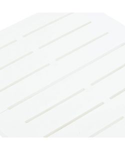Ipae Progarden Adige Tavolino da Giardino Pieghevole - Bianco - 50x44 cm