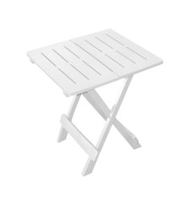 Ipae Progarden Tavolo da Giardino Pieghevole Tevere - Bianco - 79x72 cm