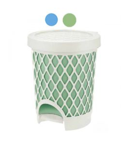 Pattumiera Pedale Trellis L 16 Azzurro  Tontarelli