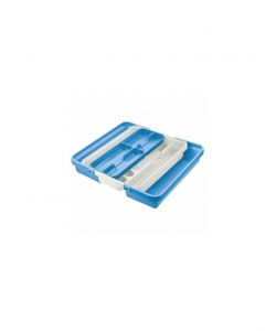 Tontarelli Portaposate Plastica Bianco Delfino 8+2 Scomparti 42x32cm