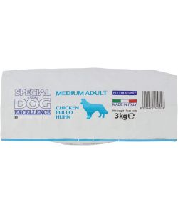 Special Dog Alimento Completo per Cani Adulti Medium Pollo 3kg con Riso e Agrumi
