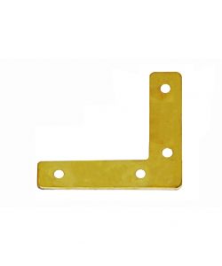 Angoli di rinforzo - 60 x 60 mm - ottonato - 4 pezzi, con viti incluse