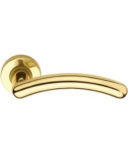 Guarnitura Bocchetta Maniglia Oro Rotonda Serie Lia 6x19 cm