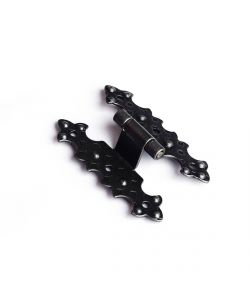 Cerniera piana martellata collo alto 68x40 mm con viti