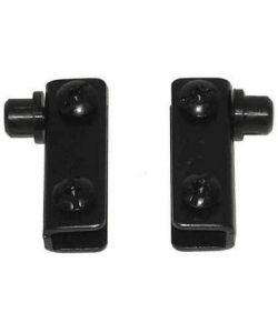 Cerniere per Bicchiere Porte 2 Pz Nero Metallo Facile Installazione
