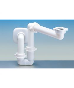 Sifone 'Lira' per lavabo 1 1/4' in plastica, per bagno