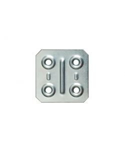 4 Piastrine Zincate 50X40 con Viti