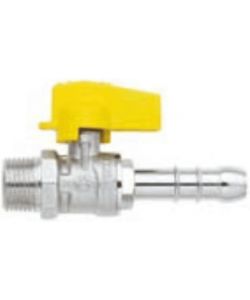Conmetall Valvola Gas Sfera Dritta 1/2' con Portagomma Lungo