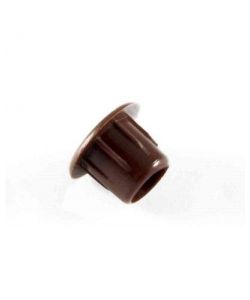 Coprifori in plastica diam 5 mm marroni 20pz