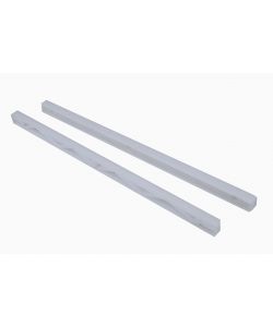 Guide per cassetto in plastica da avvitare - L. 340 x H. 16,5 mm. - bianco