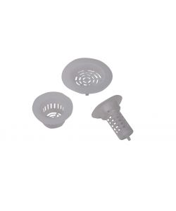 Griglie Plastica Assortite 3 Pz Bianche per Lavandino Utilizzo Quotidiano