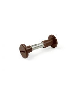 Viti di Collegamento in Plastica Marrone 30-36 mm - 8 Pezzi