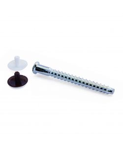 Viti di collegamento impronta esagonale + tappi - diam 5 x 50 mm - 16 pz