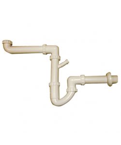Sifone salvaspazio a 1 vasca 1 1/2' x 40 mm per cucina
