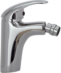 AQUAE Rubinetto Bagno per Bidet Leila Cromato Ottone 40 mm Flessibili Inclusi