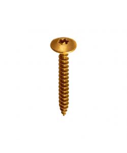 Viti truciolari Torx zincate giallo con collare 6,0 x 40 - 1 Kg.