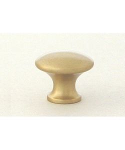Pomolo piatto in ottone anticato 27 mm.