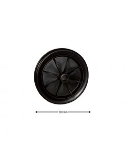 Masidef Ruota in Polipropilene Nero - D.120mm - Ideale per Compressori