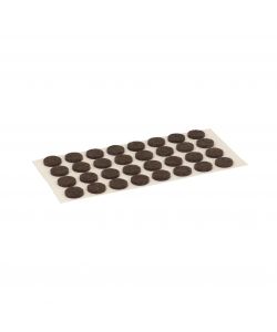 Feltrini adesivi tondi marroni diametro 30 mm 6 pezzi