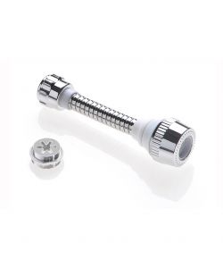 Rompigetto universale Biflex in ottone cromato, con adattatore maschio-femmina