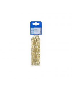 Catena genovese pretagliata maglia corta Diam. 2 mm. in acciaio ottonato 2,5 mt.