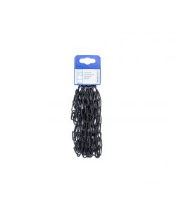 Catena genovese pretagliata maglia quadra Diam. 2 mm. in acciaio nero 2,5 mt.