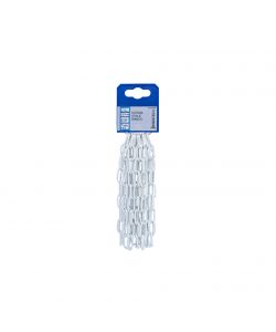 Catena ovale pretagliata Diam. 2,5 mm. in acciaio bianco 2,5 mt.